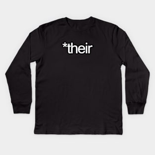 *their Kids Long Sleeve T-Shirt